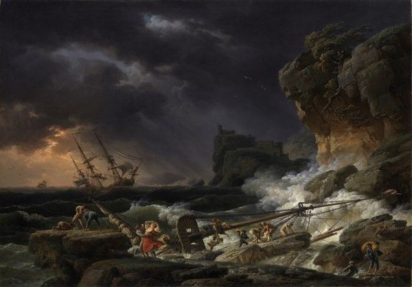Galion dans la tempête